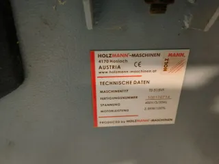 SIERRA ESCUADRADORA HOLZMANN TS315VF-2000-4 HP