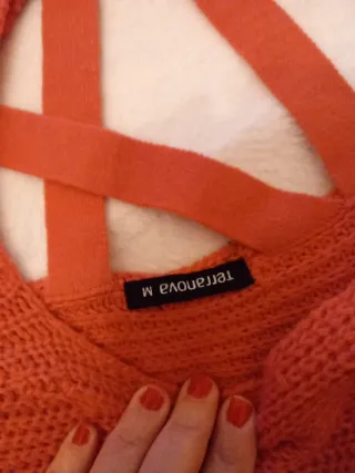 Maglione Terranova color corallo Taglia M