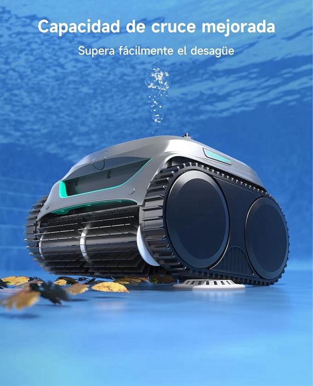 Robot puliscifondo piscina Nero/Arancione NUOVO