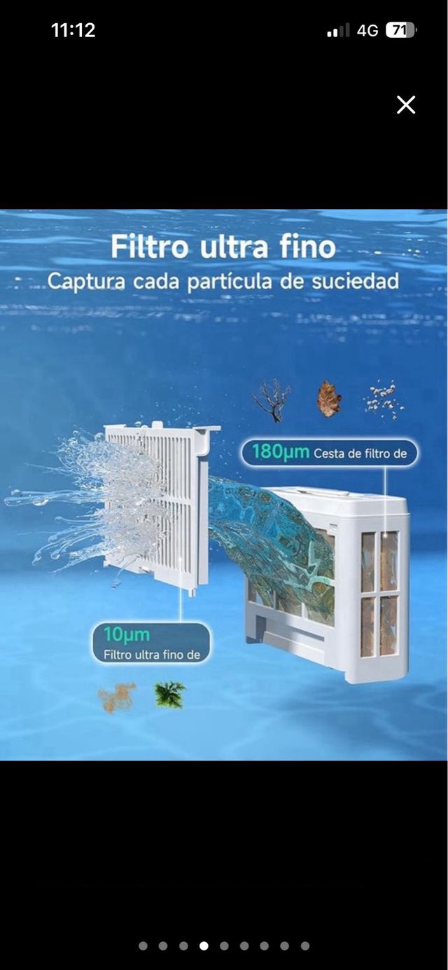 Robot puliscifondo piscina Nero/Arancione NUOVO