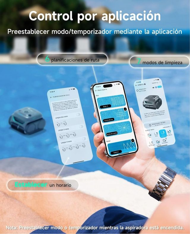 Robot puliscifondo piscina Nero/Arancione NUOVO