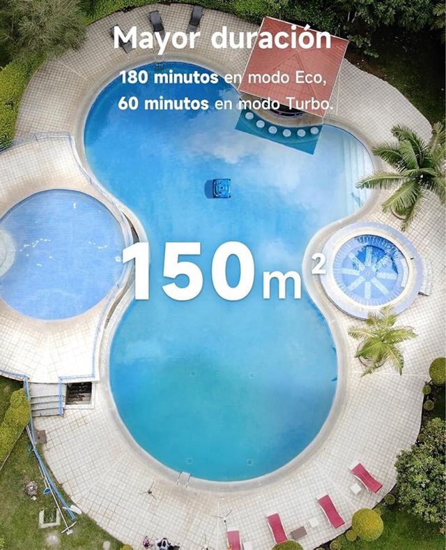 Robot puliscifondo piscina Nero/Arancione NUOVO