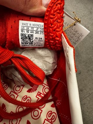 Adidas SL72 Talla 44 2/3 Rojas Blancas Nuevas