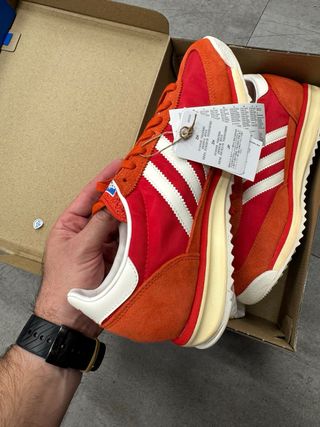 Adidas SL72 Talla 44 2/3 Rojas Blancas Nuevas