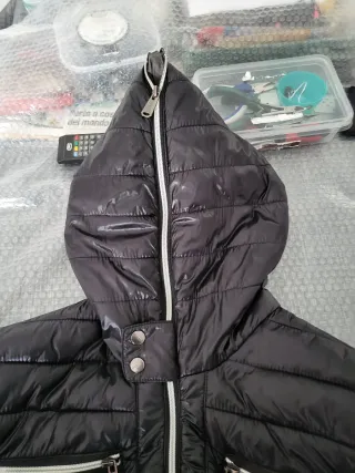 Piumino Datch con cappuccio Tg.XL nero