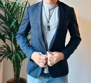 Blazer Azul Oscuro Hombre