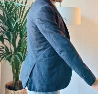 Blazer Azul Oscuro Hombre