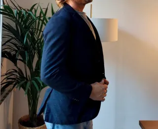 Blazer Azul Oscuro Hombre