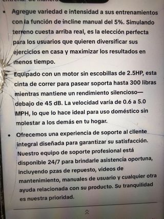 Máquina de andar nueva