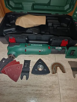 Multiherramienta 20V Parkside + Accesorios