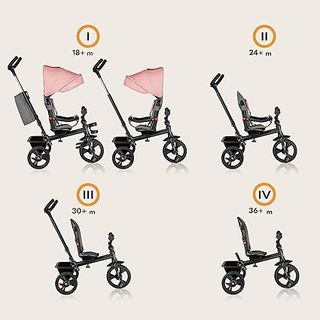 Triciclo LIONELO Haari Evolutivo Niños Rosa