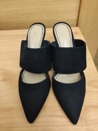 Zapatos de tacón Mia Paz sin talón negros