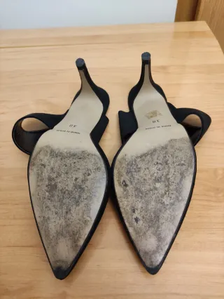 Zapatos de tacón Mia Paz sin talón negros