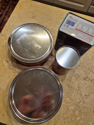 Lotto 4 Scatole Latta Coca Cola e Biscotti