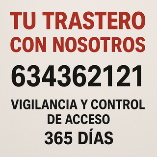 Alquiler de trastero, fácil aparcamiento.