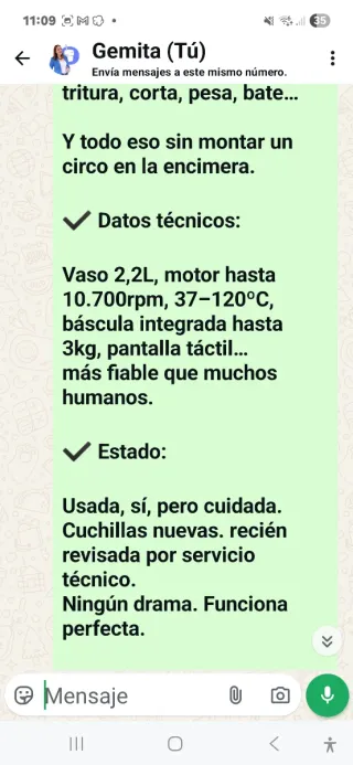 Regalo bolsa + Thermomix TM5 negociable