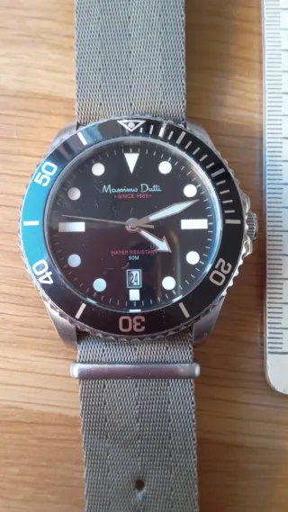 Reloj Massimo Dutti Negro y Beige