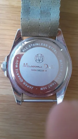 Reloj Massimo Dutti Negro y Beige