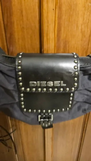 Bolso Diesel piel y lona