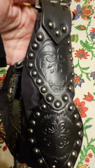 Bolso Diesel piel y lona