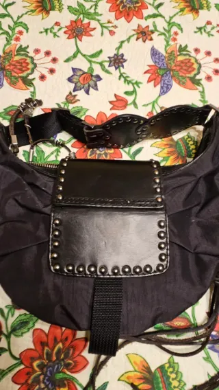 Bolso Diesel piel y lona