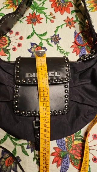 Bolso Diesel piel y lona