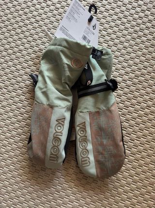 Manoplas Volcom Beige y Verde Talla L