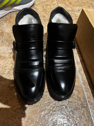Botines Zapatos negros con hebilla