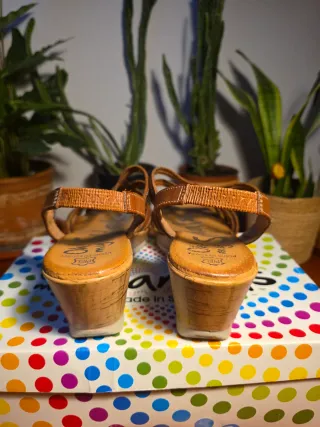 Sandalias Oh My Sandals Cuero Marrón Talla 38