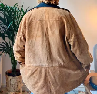 Chaqueta Vintage Suede Marrón