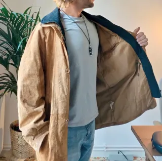 Chaqueta Vintage Suede Marrón