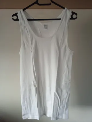 Camiseta Interior Tirantes LANS Blanca Hombre L