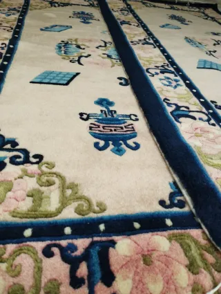 2 Tappeti Vintage Cinesi per Camera da Letto