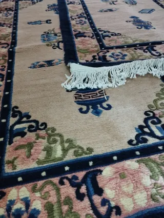 2 Tappeti Vintage Cinesi per Camera da Letto