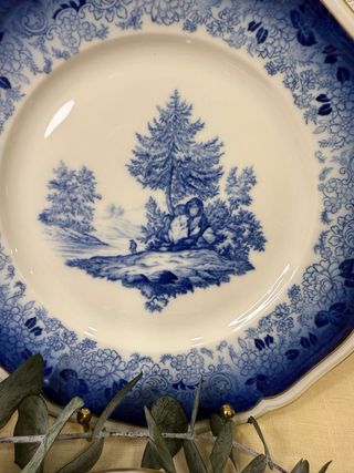 Piatti piani Rosenthal Chippendale Blu e Oro