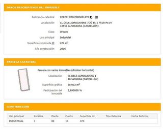 Nave industrial en venta en Les Boqueres-Zona norte en Almazora/Almassora