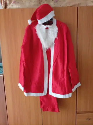 Vestito Babbo Natale con barba e cappello