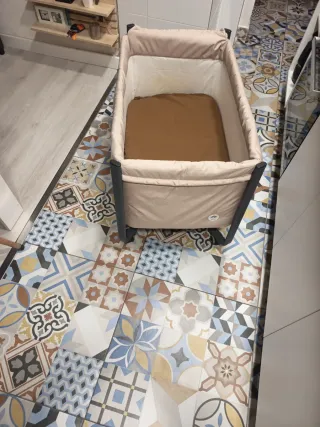 Minicuna con colchón