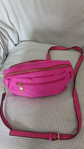Bolso rosa bandolera