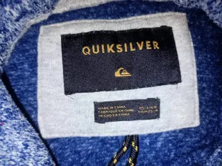 Sudadera Quiksilver Azul y Gris