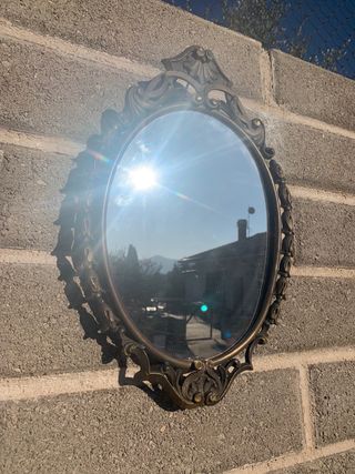 Specchio antico bronzo decorato