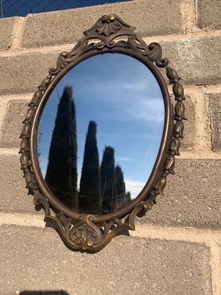 Specchio antico bronzo decorato