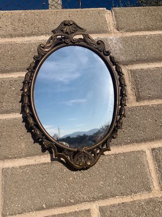 Specchio antico bronzo decorato