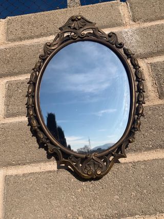 Specchio antico bronzo decorato