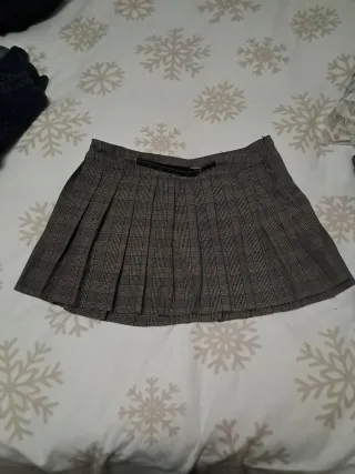 Falda Plisada Cuadros Talla XL