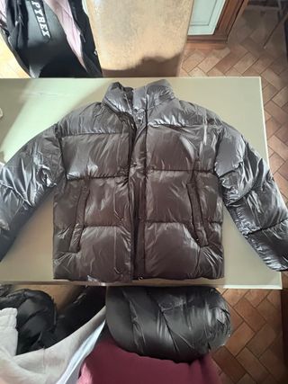 Piumino Uomo Grigio/Nero