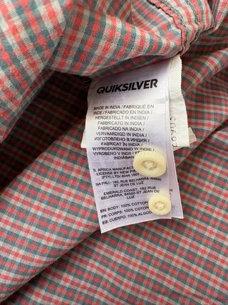 Camisa Quiksilver cuadros hombre