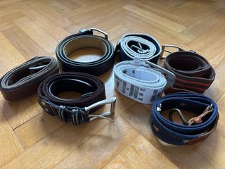 Lote 7 cinturones niño 90cm