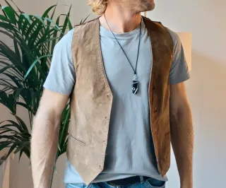 Chaleco Marrón Vintage