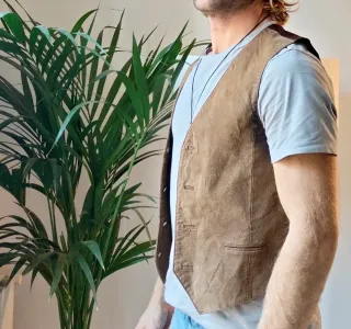 Chaleco Marrón Vintage